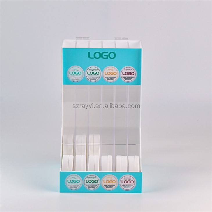 Center Top Acrylic Nicotin Pouch Snus Display